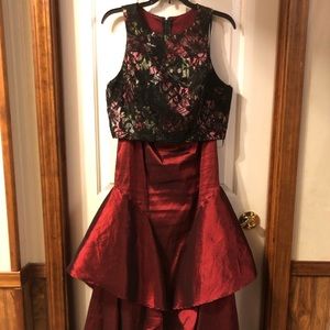 Two piece floor length skirt